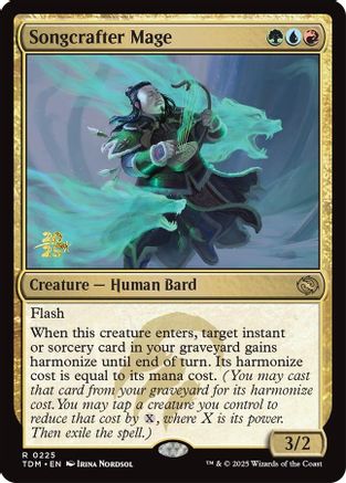 {@R} Songcrafter Mage [Tarkir: Dragonstorm Prerelease Cards][TDM 225]