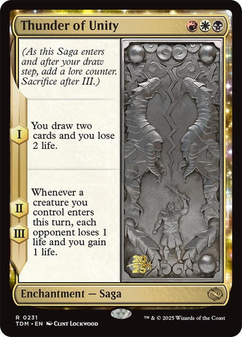 {@R} Thunder of Unity [Tarkir: Dragonstorm Prerelease Cards][TDM 231]