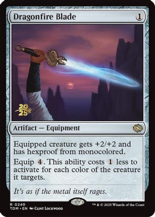 {@R} Dragonfire Blade [Tarkir: Dragonstorm Prerelease Cards][TDM 240]