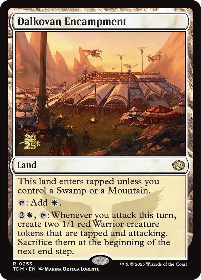 {@R} Dalkovan Encampment [Tarkir: Dragonstorm Prerelease Cards][TDM 253]