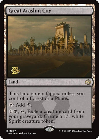 {@R} Great Arashin City [Tarkir: Dragonstorm Prerelease Cards][TDM 257]