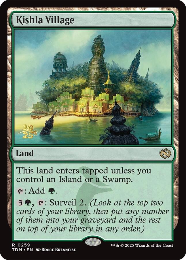{@R} Kishla Village [Tarkir: Dragonstorm Prerelease Cards][TDM 259]