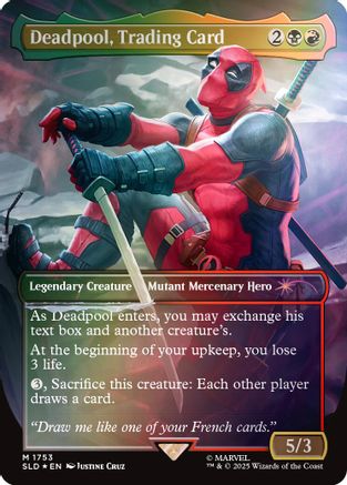 Deadpool, Trading Card (Rainbow Foil) [Secret Lair Drop Series]