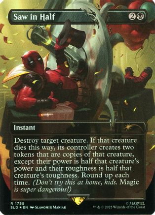 Saw in Half (Rainbow Foil) [SLD 1755]  Foil