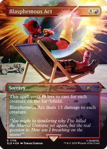 {R} Blasphemous Act (1756) (Rainbow Foil) (Foil) [SLD 1756]