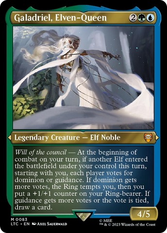 {R} Galadriel, Elven-Queen (Display Commander) [The Lord of the Rings: Tales of Middle-Earth Commander][LTC 083]