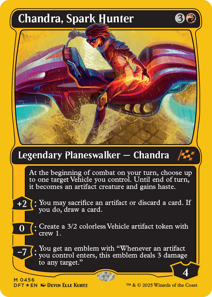 {@R} Chandra, Spark Hunter (First-Place Foil) [Aetherdrift][DFT 456]