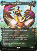 {R} Zinnia, Valley's Voice (Borderless) (Raised Foil) [Bloomburrow Commander][BLC 104]