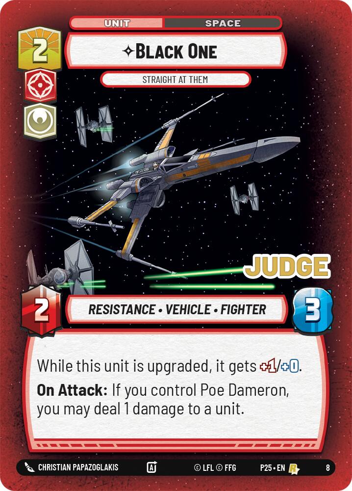 {SW-R}Black One - Straight At Them (8) (8) [2025 Promo]