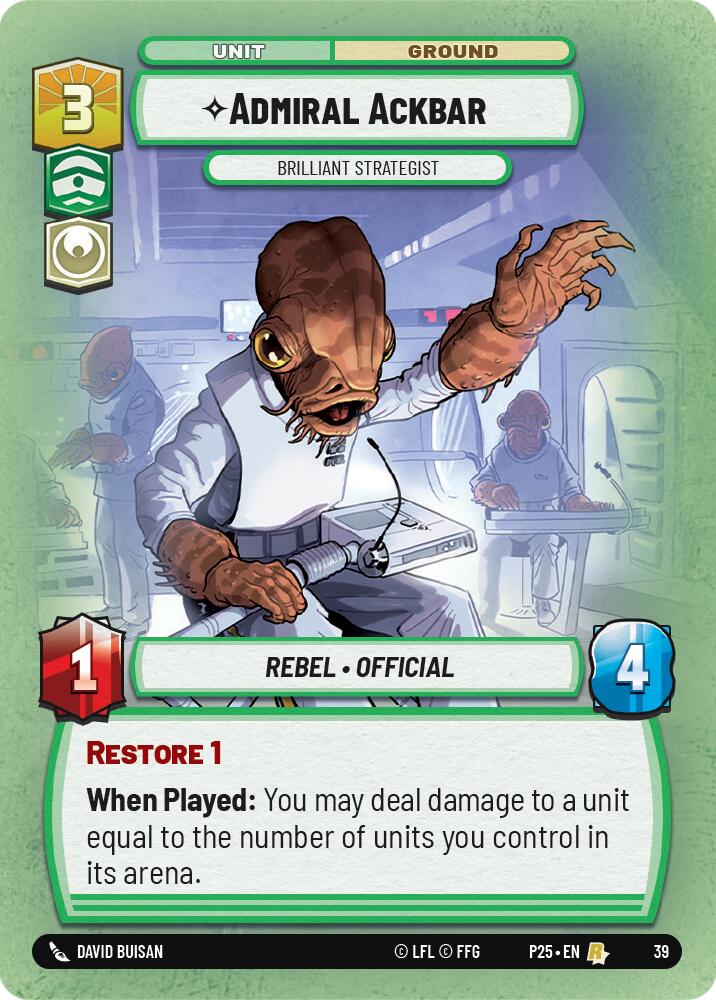 {SW-R}Admiral Ackbar - Brilliant Strategist (39) (39) [2025 Promo]