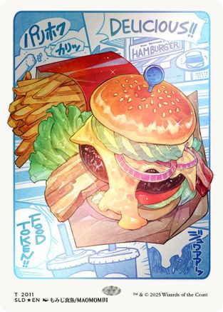 Food Token (2011) (Rainbow Foil) [SLD 2011]  Foil