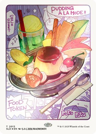 Food Token (2013) (Rainbow Foil) [SLD 2013]  Foil