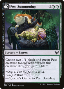 {C} Pest Summoning [Strixhaven: School of Mages][STX 211]