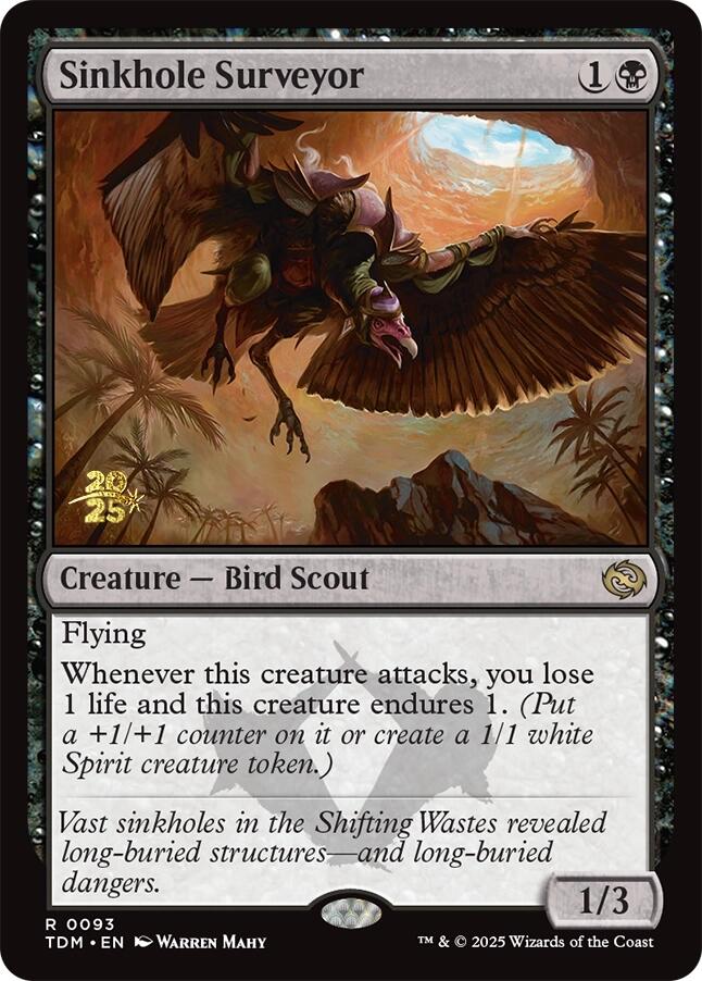 {@R} Sinkhole Surveyor [Tarkir: Dragonstorm Prerelease Promos][TDM 093]