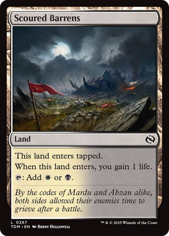{@C} Scoured Barrens [Tarkir: Dragonstorm][TDM 267]