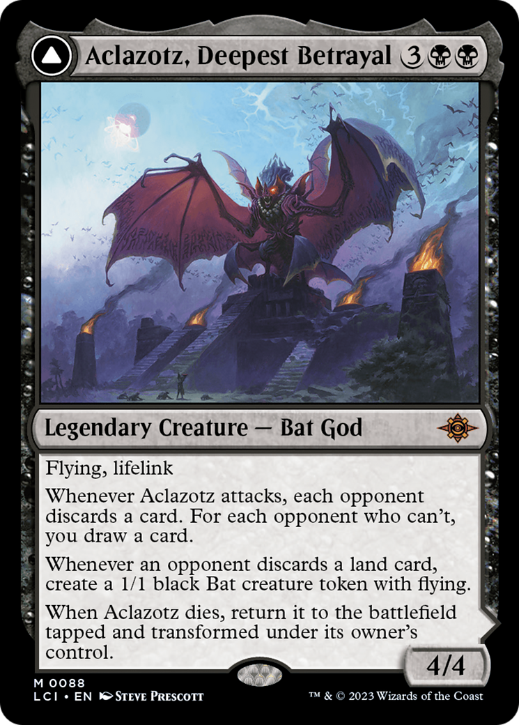 {@R} Aclazotz, Deepest Betrayal // Temple of the Dead [The Lost Caverns of Ixalan][LCI 088]