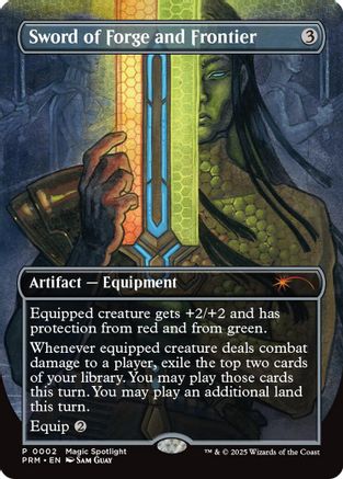 Sword of Forge and Frontier (Borderless) [Wizards Play Network 2025]