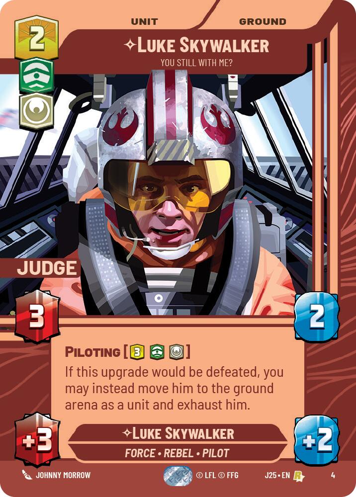 {SW-R}Luke Skywalker - You Still With Me? (4) (4) [2025 Judge Promo]