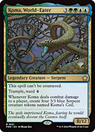{@R} Koma, World-Eater (Promo Pack) [Aetherdrift Promos][PP DFT 121]