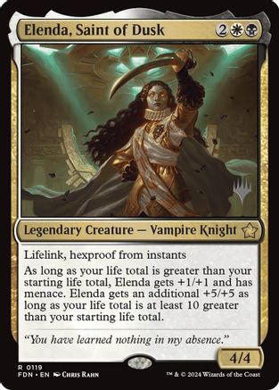 {@R} Elenda, Saint of Dusk (Promo Pack) [Aetherdrift Promos][PP DFT 119]