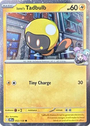 [PKM] Iono's Tadbulb (052/159) (Cosmos Holo) [Scarlet & Violet: Journey Together]