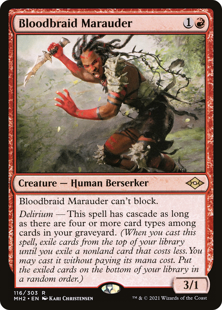 {R} Bloodbraid Marauder [Modern Horizons 2][MH2 116]