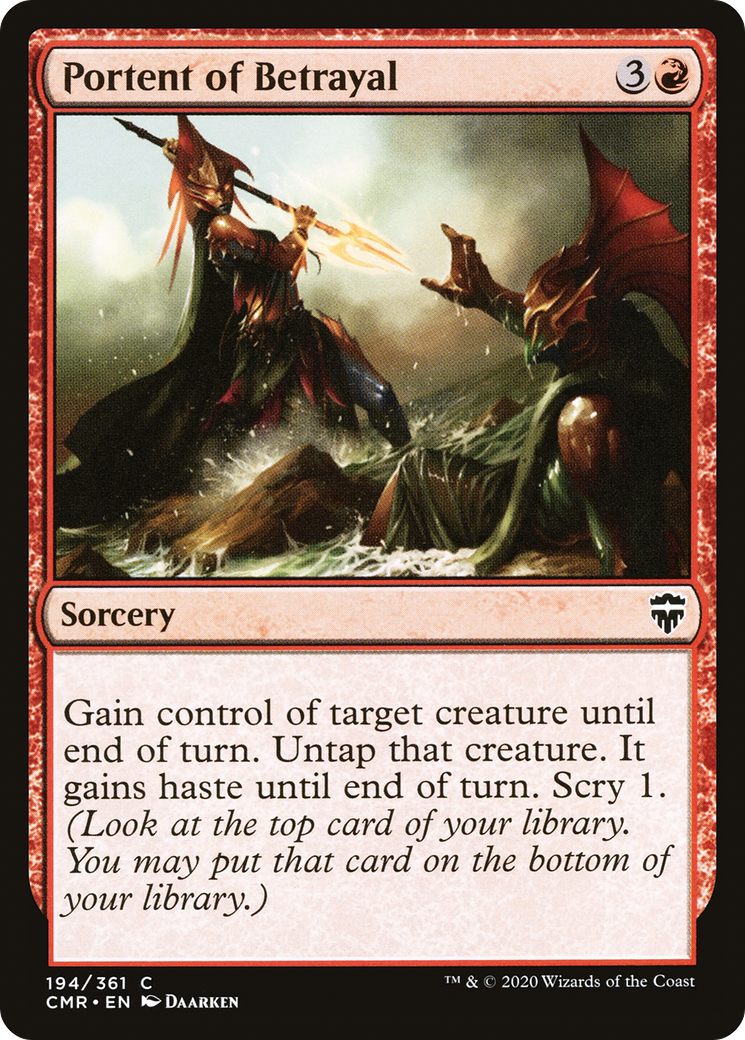 {C} Portent of Betrayal [Commander Legends][CMR 194]