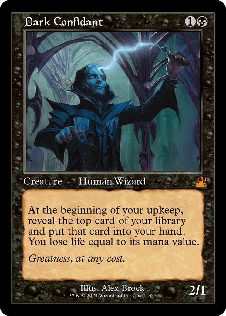 {R} Dark Confidant (Retro Frame) [Ravnica Remastered][RVR 323]