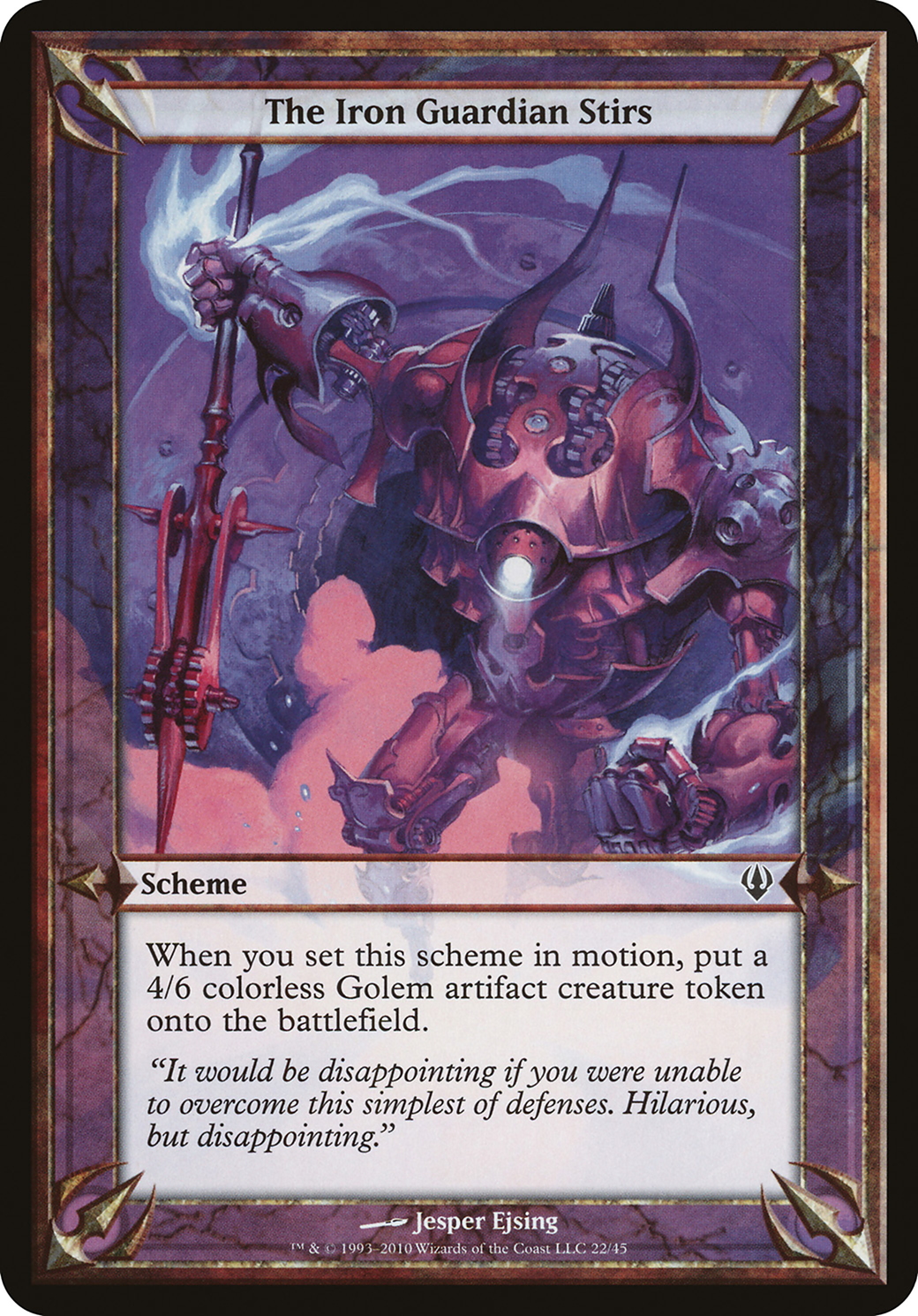 {O} The Iron Guardian Stirs (Schemes) [Archenemy Schemes][OVR ARC 022] - Misty Mountain Games