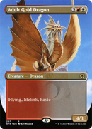 {R} Adult Gold Dragon (Borderless Alternate Art) [Dungeons & Dragons: Adventures in the Forgotten Realms][AFR 297]