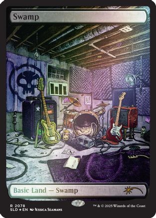 Swamp (2078) (Rainbow Foil) [SLD 2078]  Foil