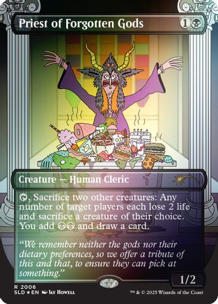 Priest of Forgotten Gods (Rainbow Foil) [Secret Lair Drop Series]