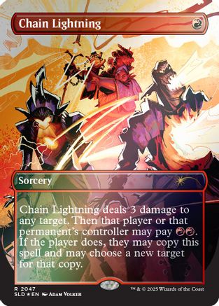 Chain Lightning (2047) (Rainbow Foil) [SLD 2047]  Foil