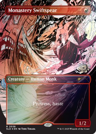 Monastery Swiftspear (2038) (Rainbow Foil) [SLD 2038]  Foil