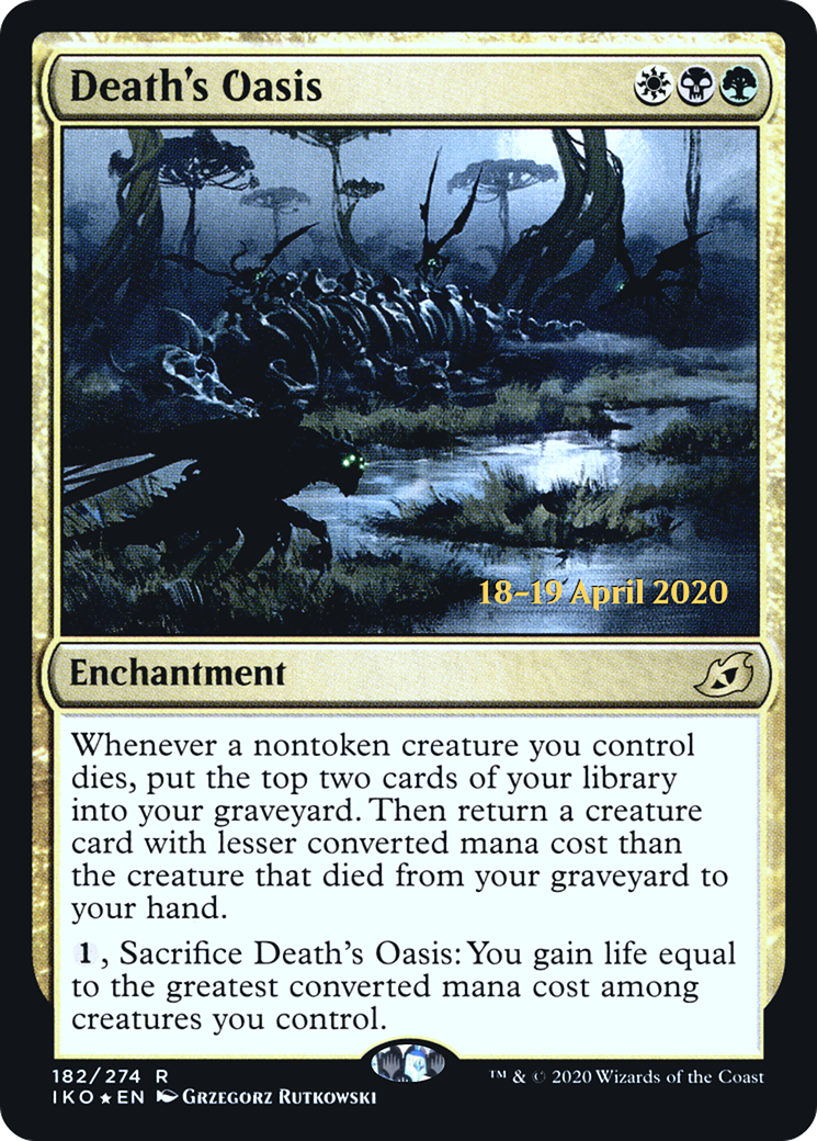 {R} Death's Oasis [Ikoria: Lair of Behemoths Prerelease Promos][PR IKO 182]
