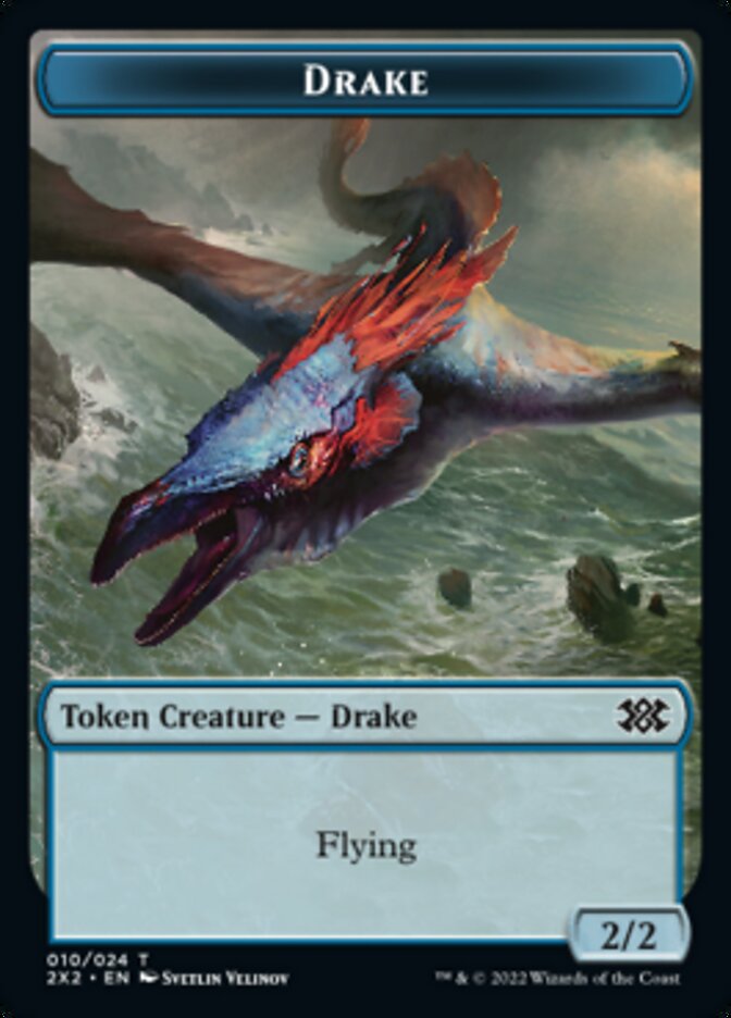 {T} Drake // Soldier Double-sided Token [Double Masters 2022 Tokens][T2X2 10//7]