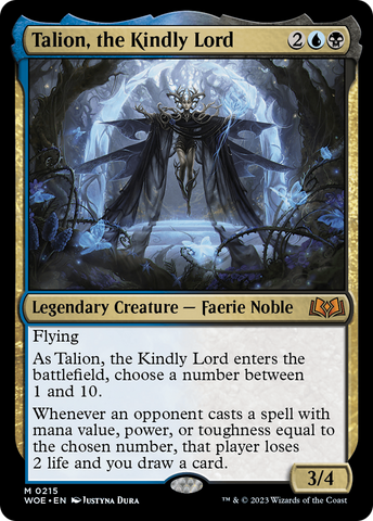 {@R} Talion, the Kindly Lord [Wilds of Eldraine][WOE 215]