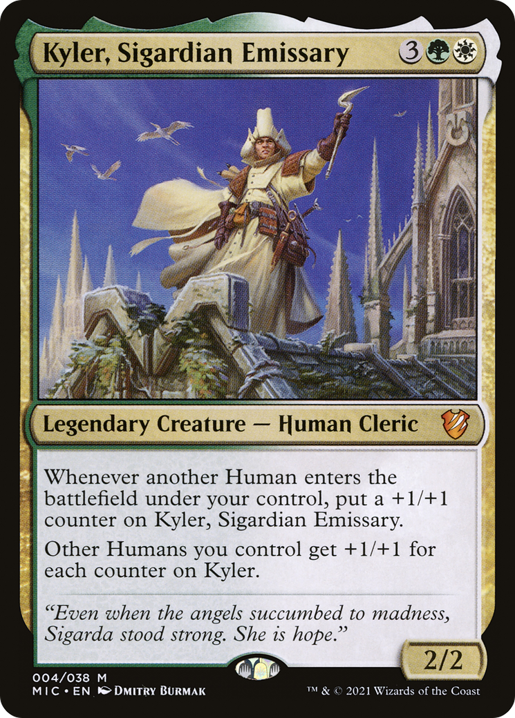 {R} Kyler, Sigardian Emissary [Innistrad: Midnight Hunt Commander][MIC 004] - Misty Mountain Games