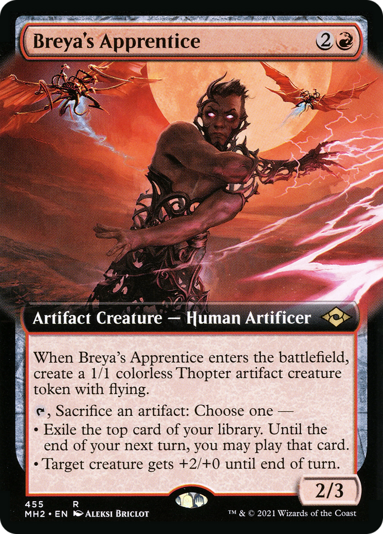 {R} Breya's Apprentice (Extended Art) (Foil): (Extended Art) [Modern Horizons 2] [MH2 455]
