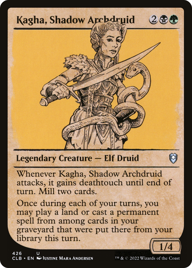 {C} Kagha, Shadow Archdruid (Showcase) [Commander Legends: Battle for Baldur's Gate][CLB 426]