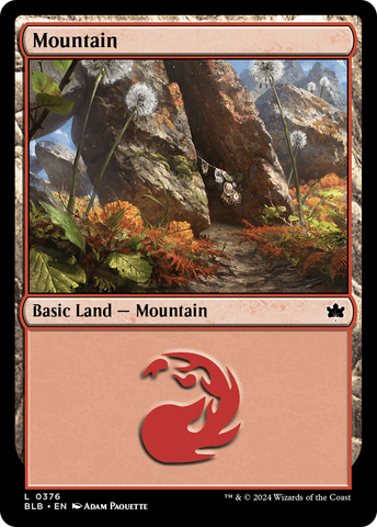 {B}[BLB 376] Mountain (0376) [Bloomburrow]