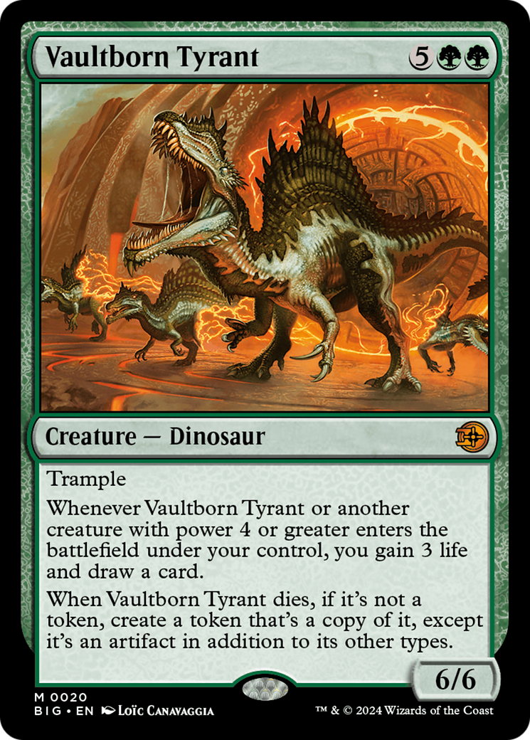 {@R} Vaultborn Tyrant [Outlaws of Thunder Junction: The Big Score][BIG 020]