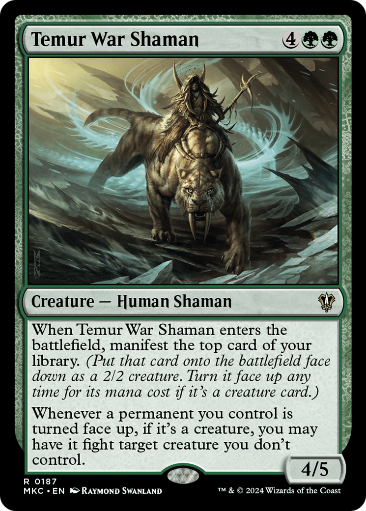 {R} Temur War Shaman [Murders at Karlov Manor Commander][MKC 187]