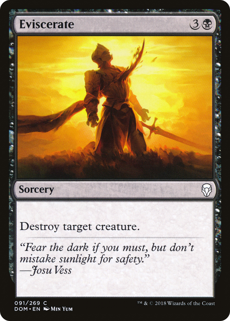 {C} Eviscerate [Dominaria][DOM 091]