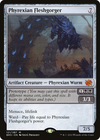 {R} Phyrexian Fleshgorger [The Brothers' War][BRO 121]