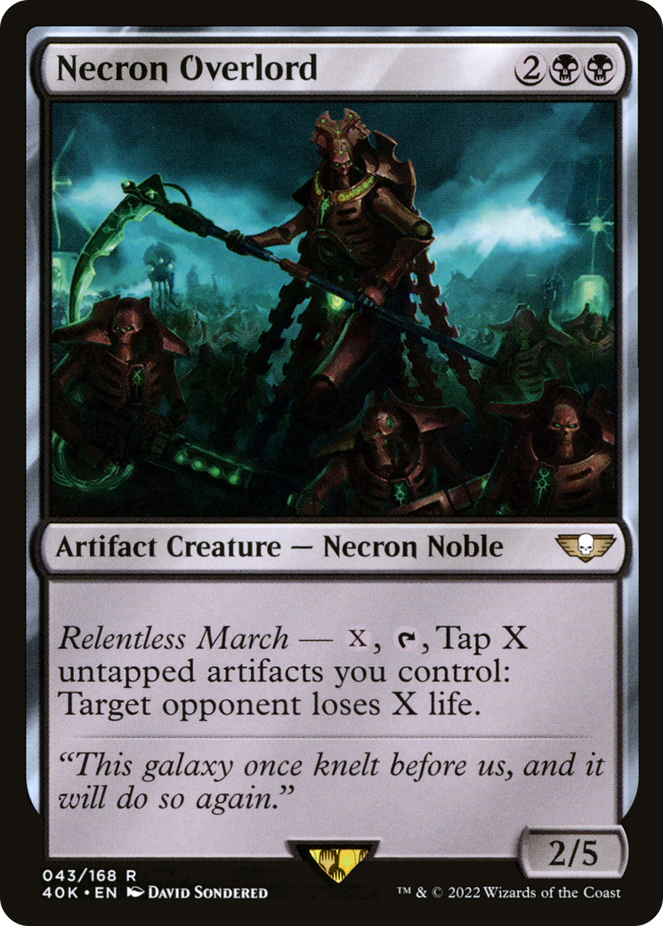 {R} Necron Overlord [Universes Beyond: Warhammer 40,000][40K 043]