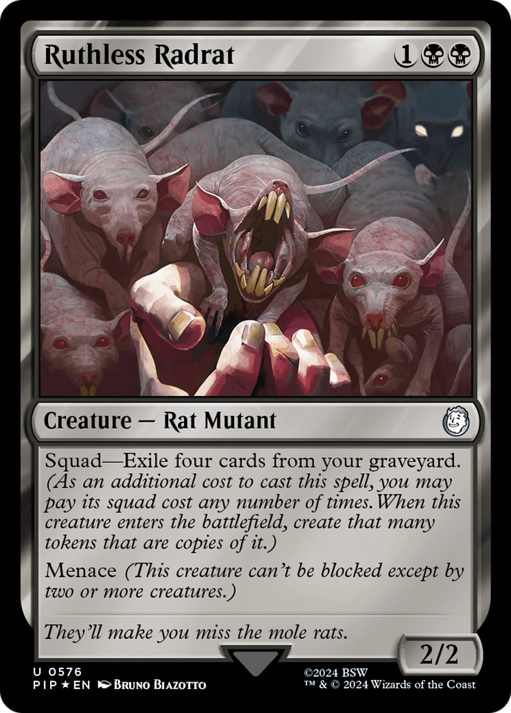 {C} Ruthless Radrat (Surge Foil) [Fallout][PIP 576]
