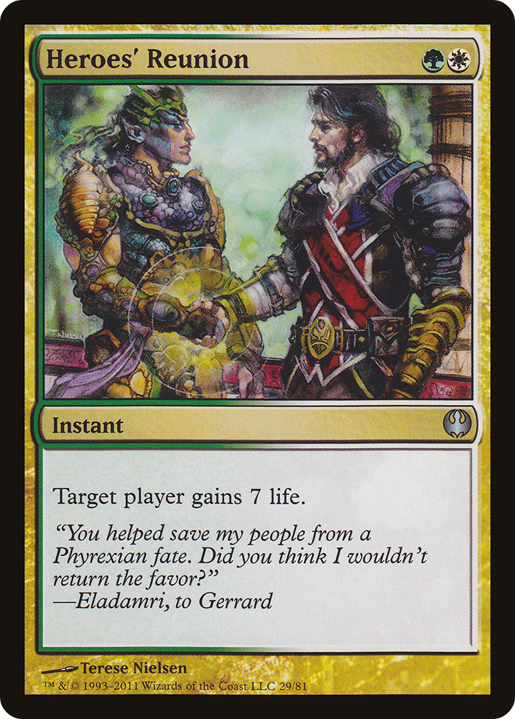 {C} Heroes' Reunion [Duel Decks: Knights vs. Dragons][DDG 029]