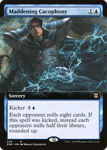 {R} Maddening Cacophony (Extended Art) [Zendikar Rising][ZNR 330]