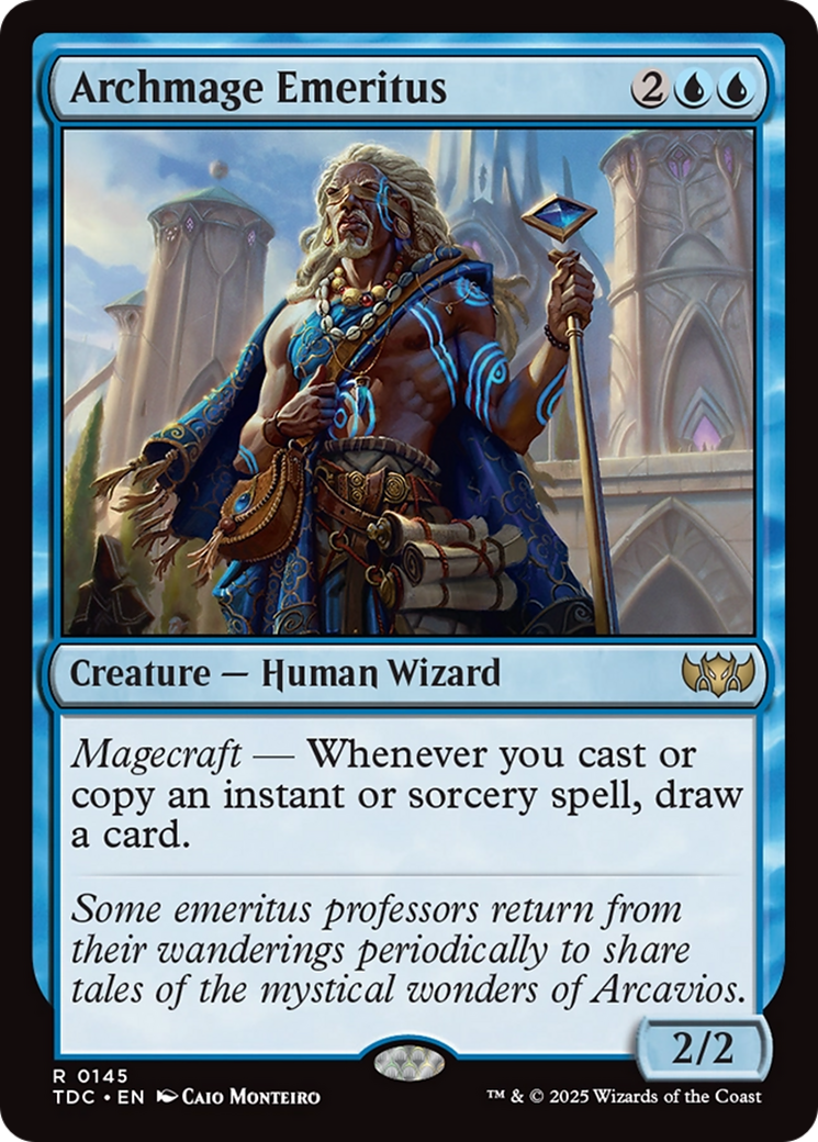 {R} Archmage Emeritus [Tarkir: Dragonstorm Commander][TDC 145]